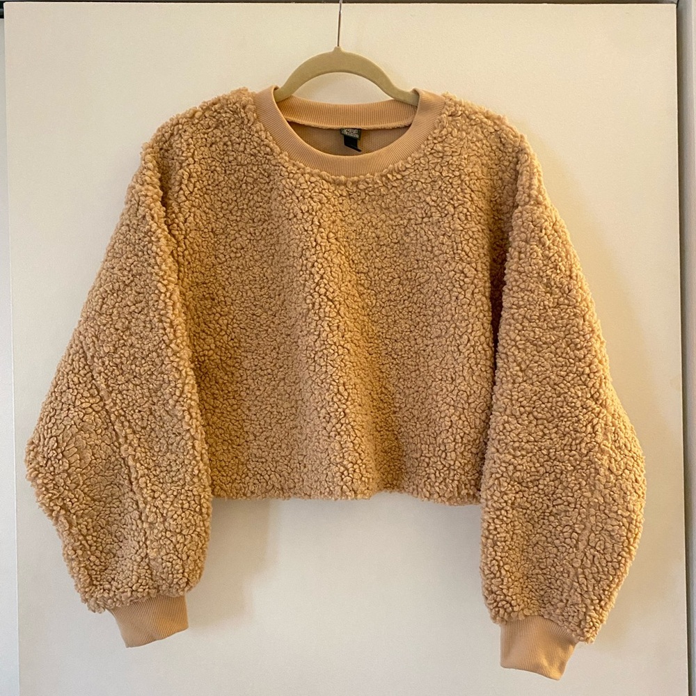 Wild Fable Beige Sherpa Sweater
